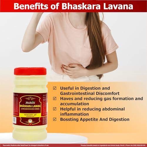 Image of Multani Lawan Bhaskar Churna (Pack of 2) 120gm each | Useful In Digestion,Flatulence, Gastritis, Gulma, Piles, and Loss Of Appetite | Ayurvedic Remedy | Herbal Supplement