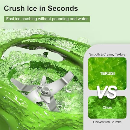 TERUISI 2L Commercial Blender with Sound Enclosure, 2200W Heavy Duty Blenders with 9 Speeds, Timer, Self-Cleaning - Image 8