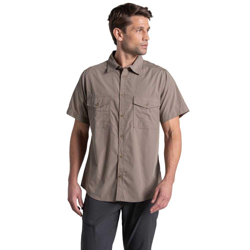 Craghoppers Mens Kiwi II Short Sleeve Hiking Shirt Anti-Insect UV Protection Outdoor Top