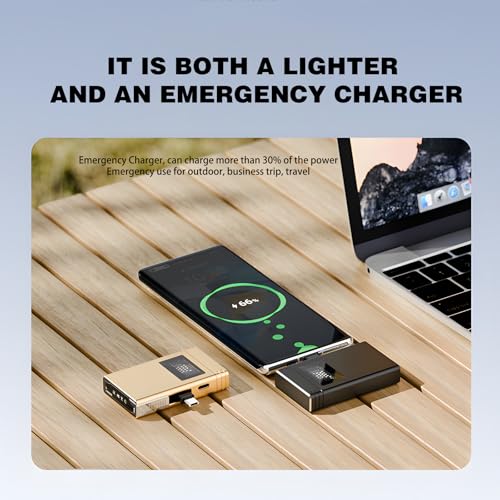 Encendedor USB eléctrico recargable negro miniatura 2