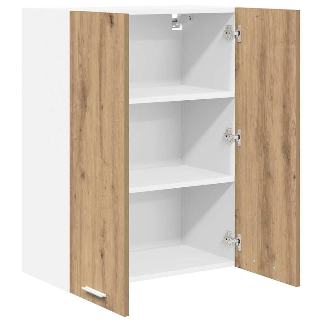 vidaXL Mueble Colgante con Puerta Roble Artesanal 60 x 31 x 80 cm, Armario de Cocina Moderno, diseño Rectangular, Gran Espacio, Materiales Resistentes, Estilo contemporáneo, soluciones de hogar