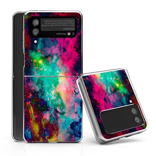 Coque Samsung Galaxy Z Flip 4 5G anti-rayures antichoc solide univers coloré ciel Bcov