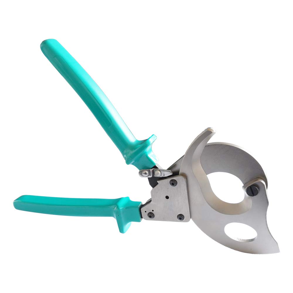 SANIKNAPOT Ratchet Cable Cutters with Quick Release Lever, Heavy-Duty Wire Cutter, Steel Blades Cut Up to 500mm2 Al/Cu Cable, Easy-to-Use Hand Tool