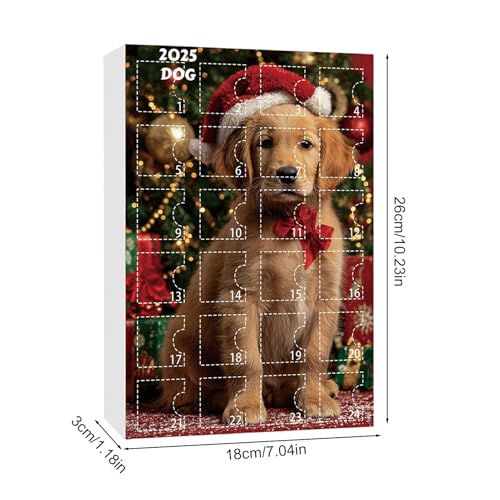 Countdown Calendar - 2D Acrylic Dog Pendant - 24 Days Dog Christmas Decor | for Holiday, Window, Door, Wall, Party - Image 6