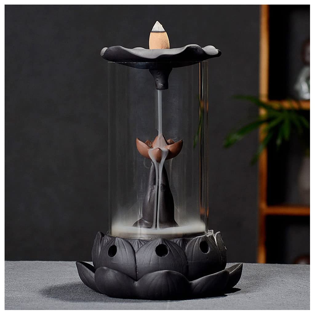Incense Burner Backflow Incense Burner Handmade Ceramic Indoor Ornaments Decoration Waterfall Incense Burne