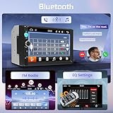 Rimoody Double Din Car Radio with Bluetooth, 7 Inch Touch Screen 2 Din Car Stereo Mirror Link USB SD EQ FM Radio with Backup Camera Steering Wheel Control - Image 2