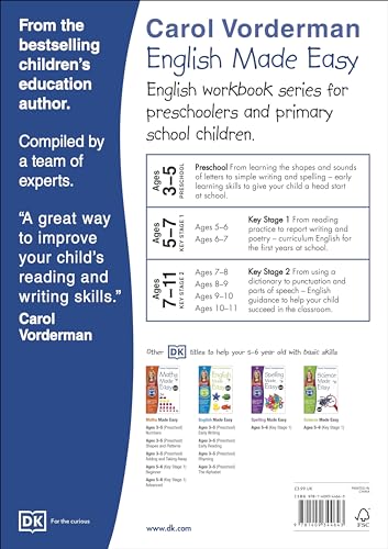 English Made Easy, Ages 5-6 (Key Stage 1): Supports the National Curriculum, English Exercise Book (Made Easy Workbooks) - Image 2