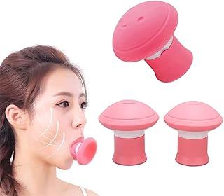GINGER TECH 3PCS Face Exerciser, Facial Mouth Slimmer Jaw Face Neck Toning Exerciser for Women, Face Lift Skin Firming V Shape Exerciser Mouth Exercise Jaw Face Slimming Tool