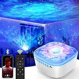 Star Projector Galaxy Light - Star Night Light Projector with Remote Control, Timer, Built-in Speake