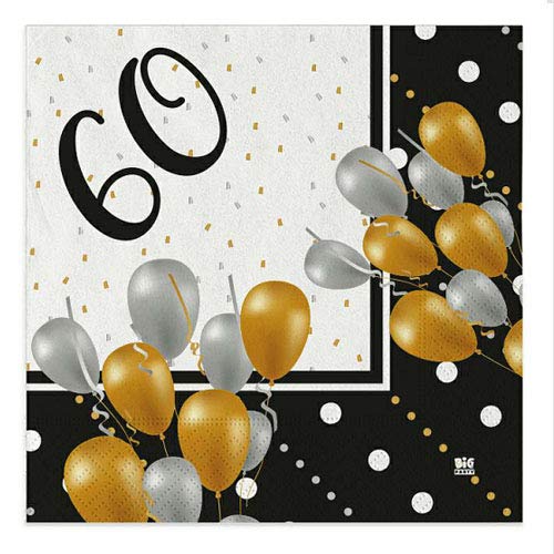 Tovaglioli 25X25 60 Anni Prestige 20Pz