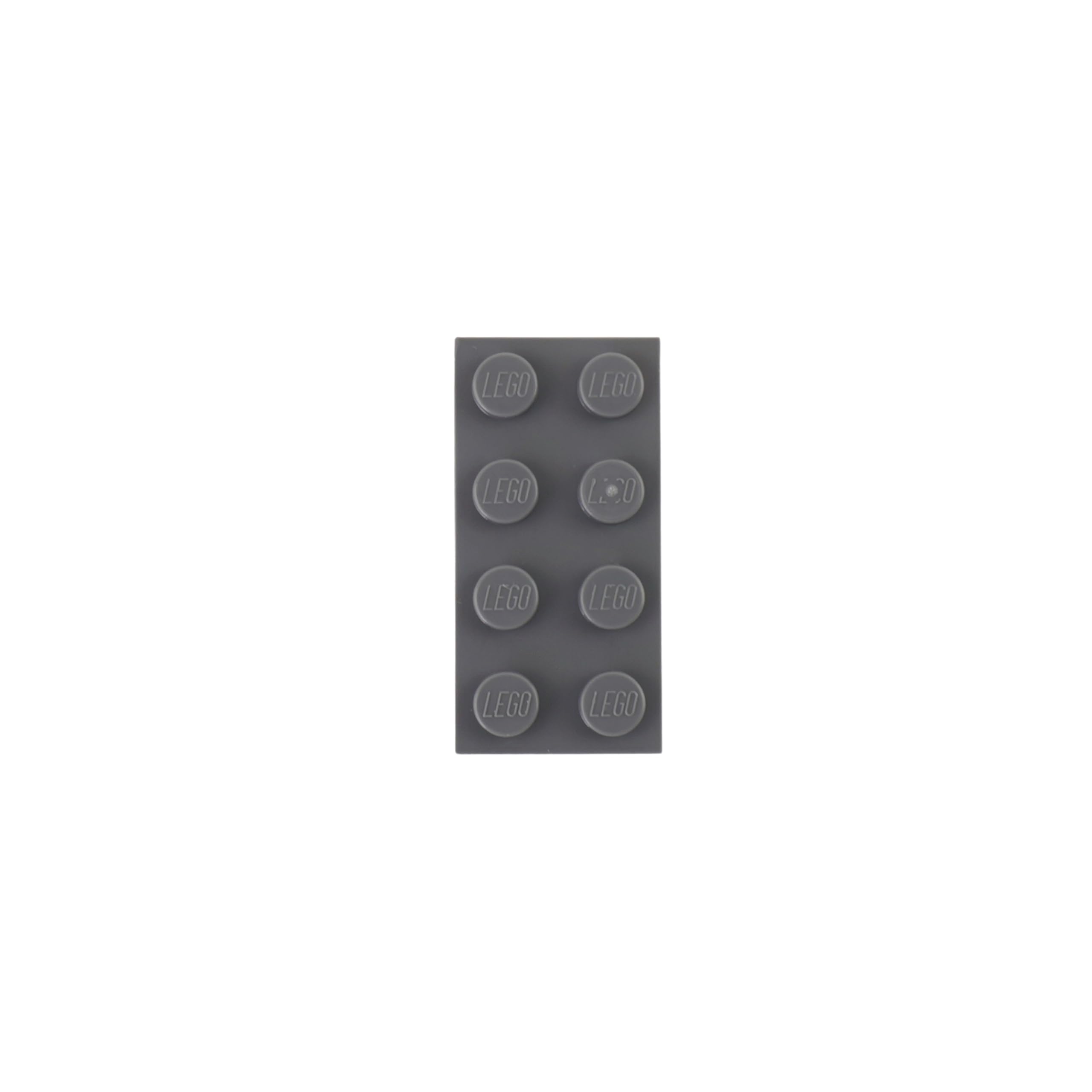 LEGO Classic. 100 Pezzi 2 x 4 Pietre con separatore in Pietra (Grigio Scuro)
