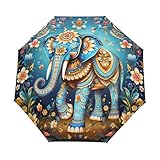 Parapluie automatique : Un bouton ouvre automatiquement le parapluie, fonctionne avec une seule main. Protection solaire contre la pluie parapluie UV.