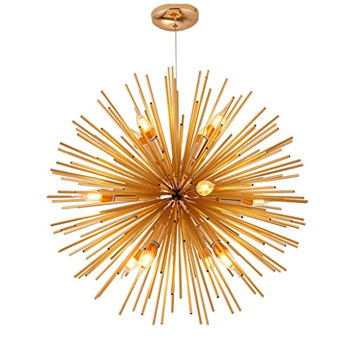 Chandelier feu d artifice or d65cm à diffusion 360 degrés haute luminosité