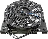 APDTY 7316712 AC Condenser Cooling Fan Assembly Fits 1994-2008 Isuzu NPR (Includes Plug n Play Fan Motor, Fan Blade, Fan Shroud; Replaces 8971834850, 8973838080)