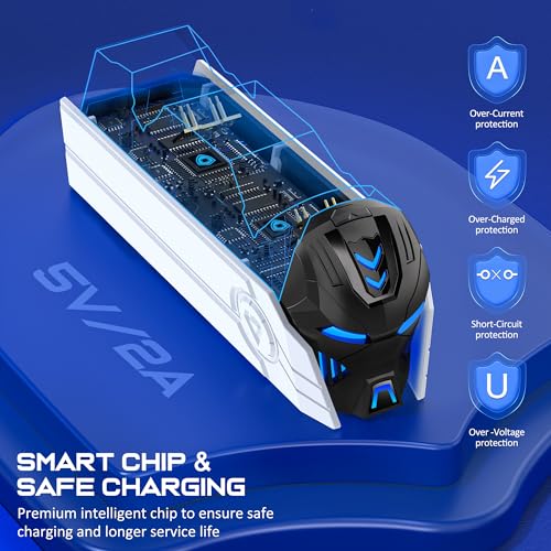 PS5 Controller Charger Station for PlayStation 5 Dualsense Controllers: Fast PS5 Dual Controller Stand Charger Dock-LED PS5 Controller Charging Station Accessories for PlayStation 5 Storage Kit