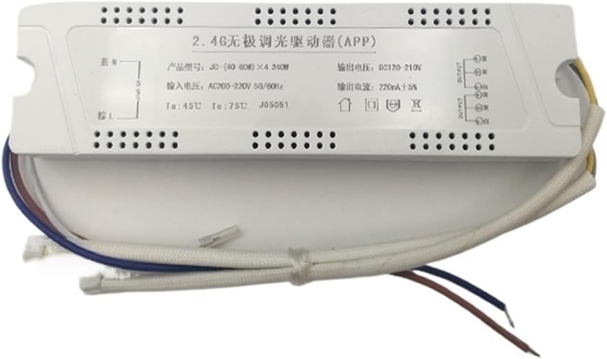 LED Drive Power Supply 2.4G dimming Color Constant Current Smart IC Ceiling lamp Isolation Ballast Transformer(2.4G 20-40Wx2)