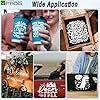 VINYL FROG Matte White Craft Vinyl Roll Self-Adhesive Permanent Vinyl 30.5x305cm for Cutting Machine #4