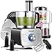 Produktbild Decen Küchenmaschine Multifunktional, 1100W Food Processor mit 3 Geschwindigkeiten - Elektrischer Zerkleinerer, Standmixer, Zitruspresse, Kaffeemühle, 3.5L Rührschüssel, Silber