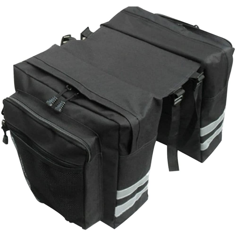 Borse Laterali Per Bici Posteriore - PVC 600D Impermeabile, Riflettenti, Capacità 31.5x31.5x16cm - Foto 2