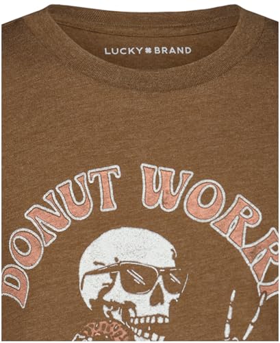 Image of Lucky Brand Boys' Short Sleeve Graphic Crew Neck T-Shirt, Soft, Comfortable, Relaxed Fit