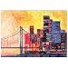 Pittura A Olio, Panorama Di Una Città Con Un Ponte - Premium 200 Pezzi Puzzle - MyPuzzle Collezione speciale di Puzzle Galaxy