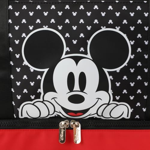 Disney Mickey Mouse Peeking Black 18" Nylon Duffle Bag3