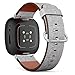 CJBROES Replacement Leather Watch Band, Compatible with Fitbit Versa 3 and Fitbit Sense of Wristband Bracelet Accessory - Reptile Skin