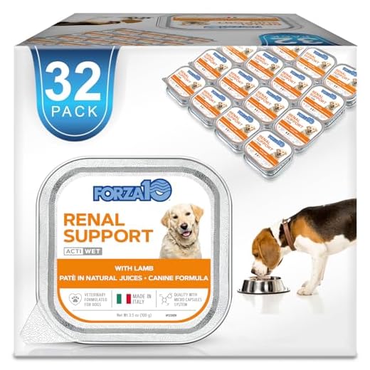 Forza10 - Dog Food, Vet Formulated Wet Dog Food for Kidney Support, Non-GMO, Lamb Flavor, Made in Italy (3.5 oz, 32 Pack)