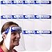 Produktbild TE-Trend 12 Stück Vollvisier Gesichtsvisier Gesichtsschutz Face Shield Gesichtsschirm Spuckschutz Visiermaske Kunststoff Transparent