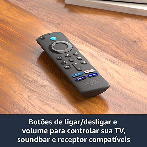 Controle Remoto por Voz com Alexa para Fire TV (inclui comandos de TV) 4 Controle Remoto por Voz com Alexa para Fire TV (inclui comandos de TV) - Imagem 4