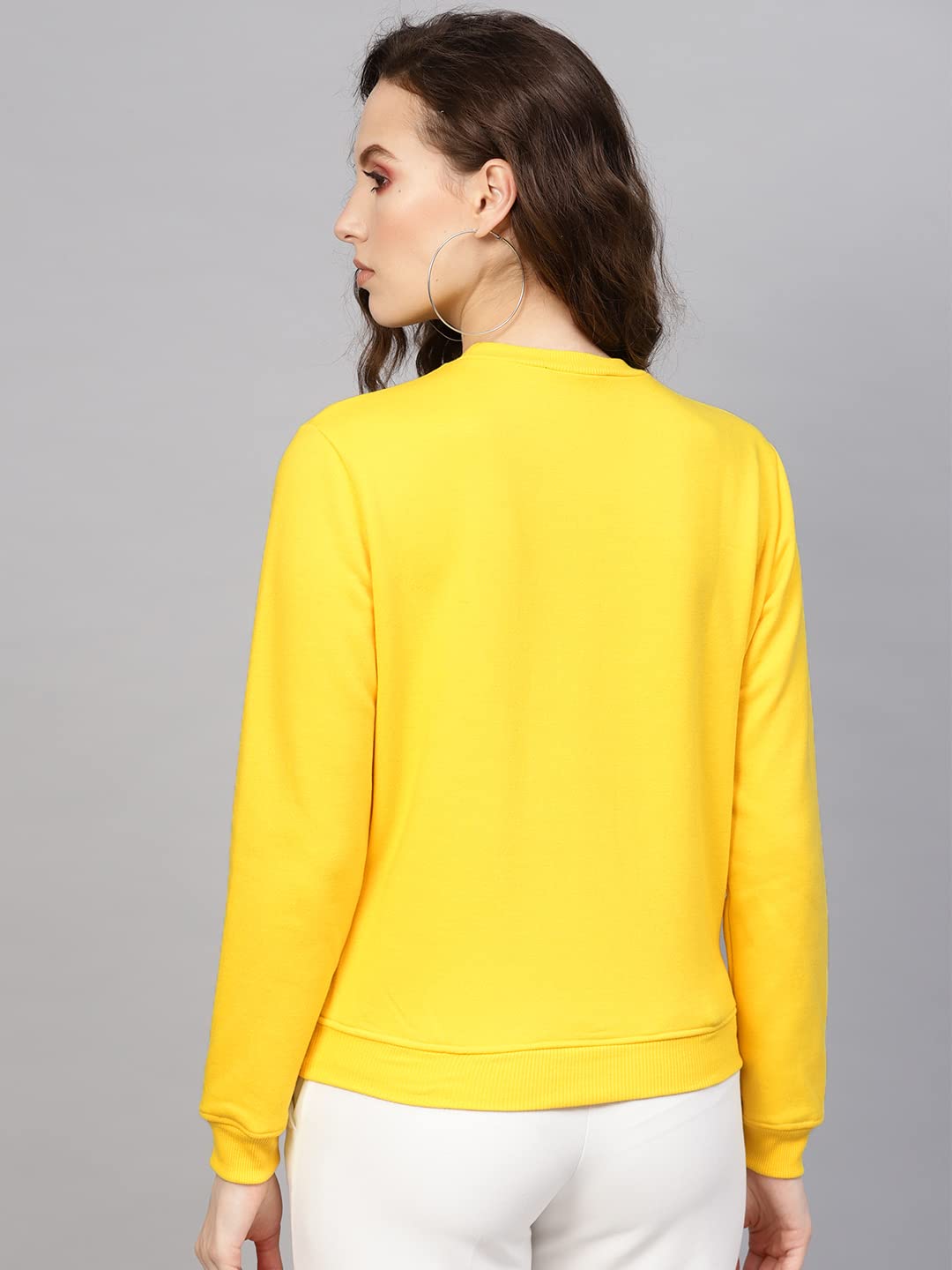 SASSAFRAS Yellow Floral Patch Sweatshirt 1