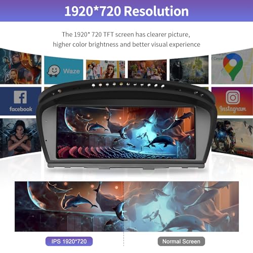 Pantalla CarPlay 8.9" para BMW Serie 3/5 CIC 2008-2013 miniatura 6