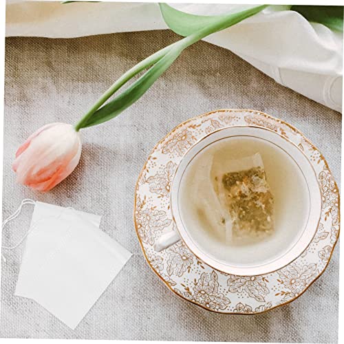 400 Unidades Saquinho De Chá Com Cordão Saco Coador De Queijo Filtros De Chá De Folhas Soltas Sacos