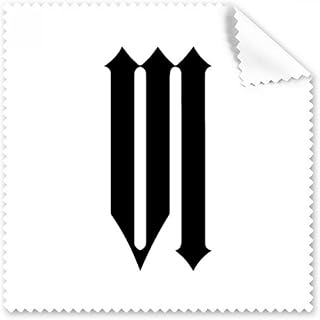 Roman Numerals Six in Black Silhouette Cleaning Cloth Phone Screen Glasses Cleaner 5pcs