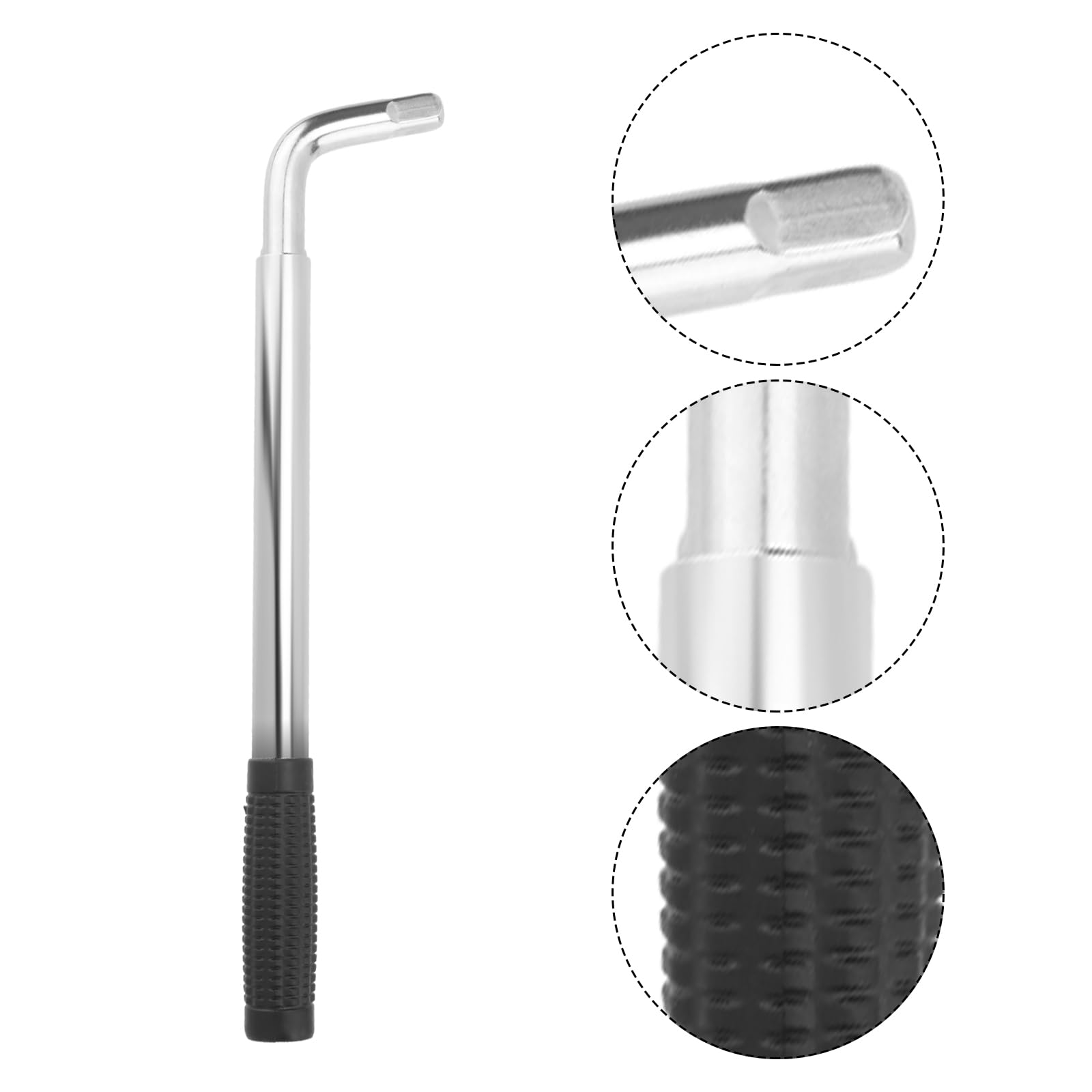 Radmutternschlüssel Set, Teleskop Radschlüssel, Ausziehbarer Radmutternschlüssel, Radmuttern Schlüssel mit 2 Standardbuchsen 17/19mm 21/23mm mit Aufbewahrungstasche für den Reifenwechsel