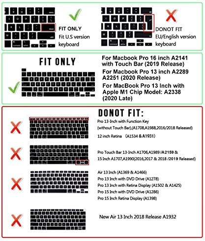MMDW PS Photoshop Shortcut Hotkeys Silicone Keyboard Cover Skin for MacBook Pro 16 inch A2141 2019 for MacBook Pro 13.3 inch A2338 M1/A2251/A2289 2020 New with Touch Bar & Touch ID European Version - Image 3