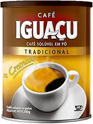 Café Iguaçu Solúvel Tradicional em Pó, 200g, Cremoso