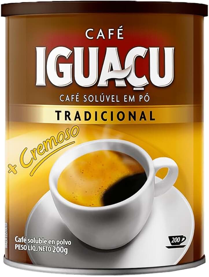 Café Iguaçu Solúvel Tradicional em Pó, 200g, Cremoso
