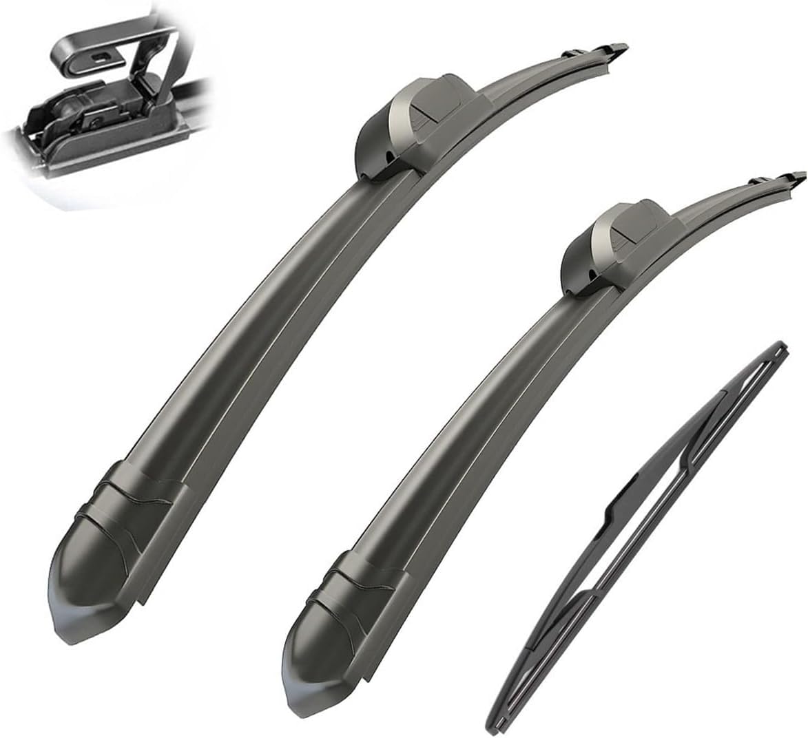 MadongJ Windshield Windscreen Wiper Blades for C3 MK1 2002–2009, Replacement Blades All-Weather Performance Streak-Free Windshield Wipers