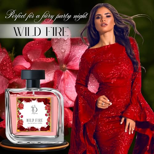 Image of Dionii WILDFIRE Womens Eau De Parfum Perfume | Long Lasting Jasmine Fragrance With Bergamot & Orange, 100 ML