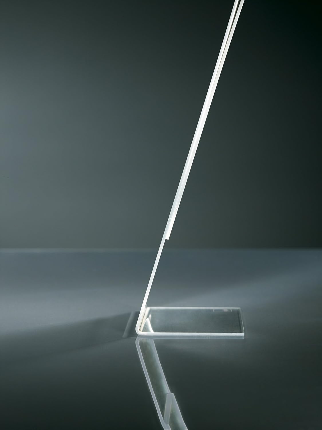 SIGEL SY450 Espositore da tavolo inclinato, 30,2x21,3x7,8 cm, per A4 verticale,, per bancone, ristorazione, ufficio, matrimonio, etc, resistente ai raggi UV, acrilico, trasparente, 3 pezzi