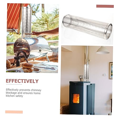 Cubierta de malla para tubería de chimenea hecha de metal resistente 8