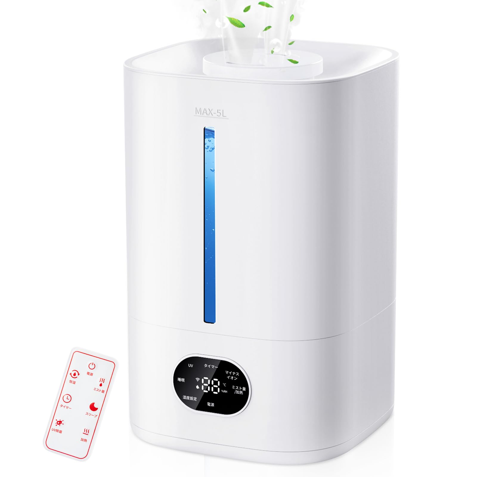 Amazon.co.jp: TREXPURE 【2025新登場 加熱式】 加湿器 大容量 5L 超