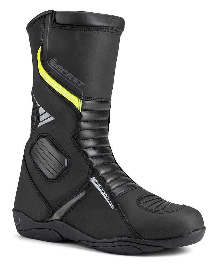 Bottes de moto touring FREEDOM WP noires en microfibre imperméable