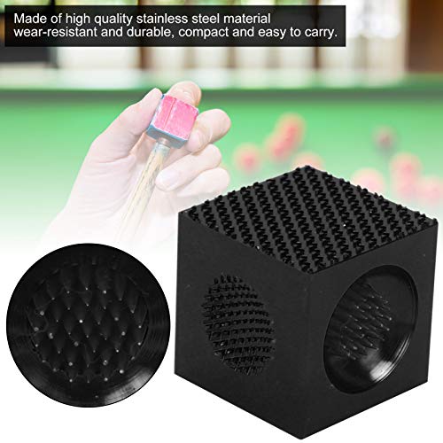 Keenso Cue Tip Shaper, Multipurpose Billiard Pool Cue Tip Pick Sander Portable Snooker Repair Tool Accessories(black) - Image 3