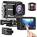 Produktbild Relimi Action Cam 4K 16MP Touch Screen WiFi HD Action Kamera wasserdichte Unterwasserkamera 30M Sport Camera 170° weitwinkel Objektiv mit Fernbedienung 2 Akkus 1050mAh und Zubehör Kit