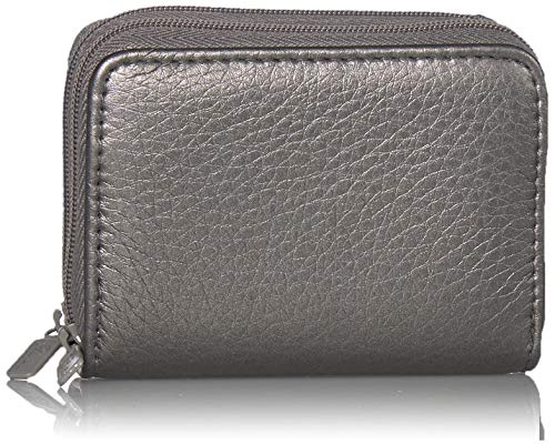Buxton Pebble Wizard Wallet, Pewter
