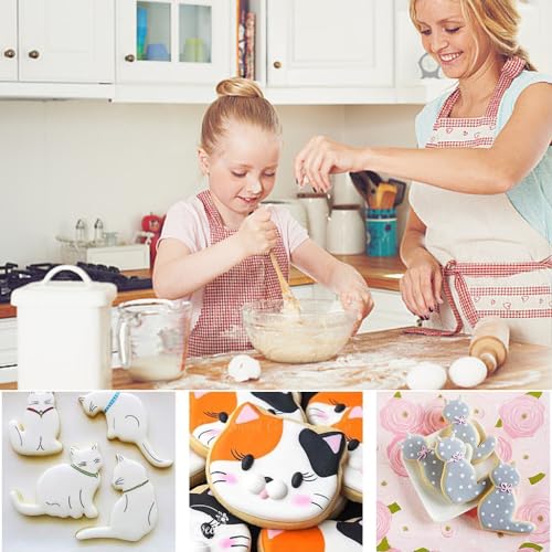 9 Pcs Cat Cookie Cutter, Animal Cookie Cutters, Cute Shape Cutters for Polymer Clay Pastry Baking Scone & Icing Shapes - Image 3