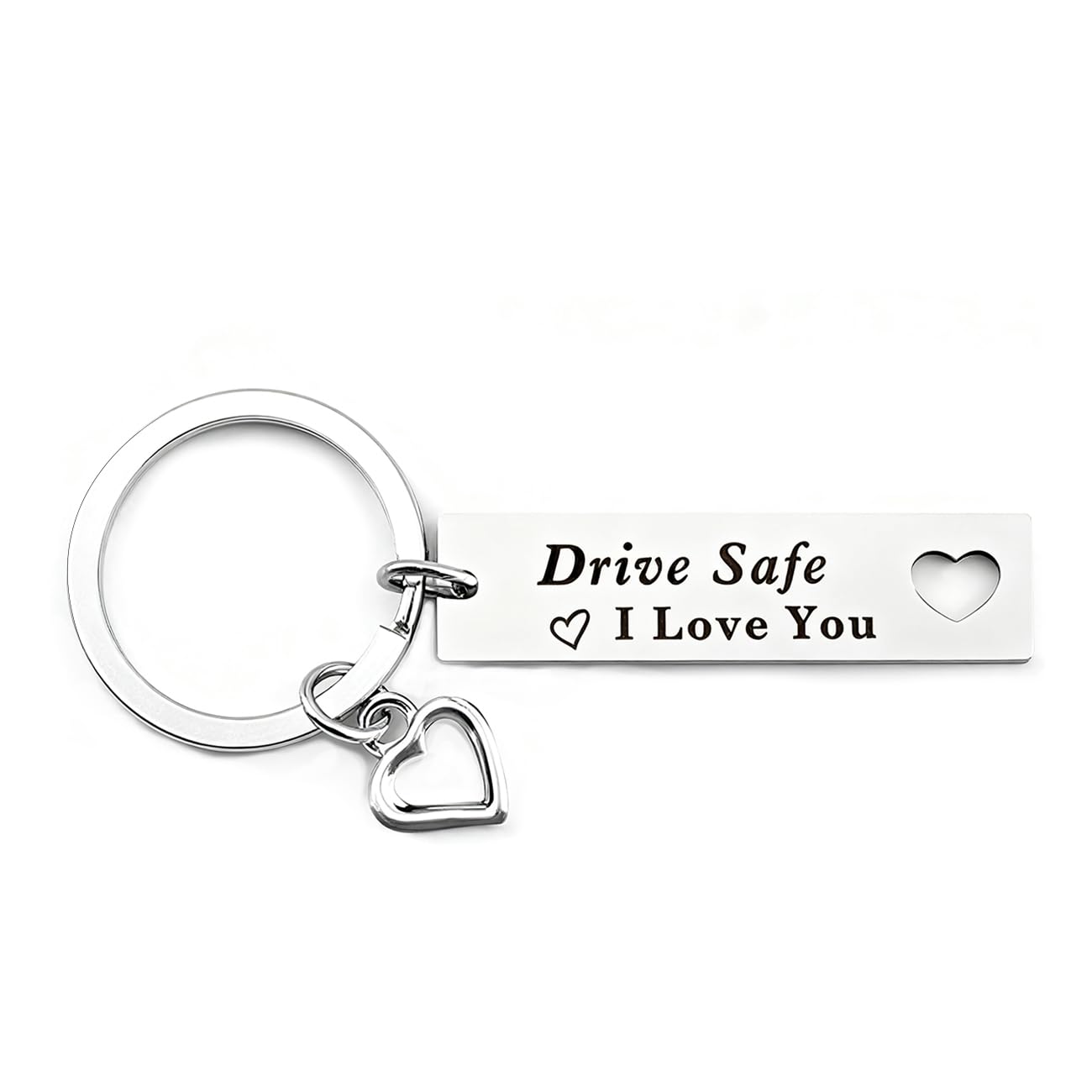 Tovii Unisex Drive Safely Reminder Drive Safe Keychain Gifts For Boyfriend, Christmas Valentine's Day Gifts For Boyfriend Husband, Drive Safe Keyring