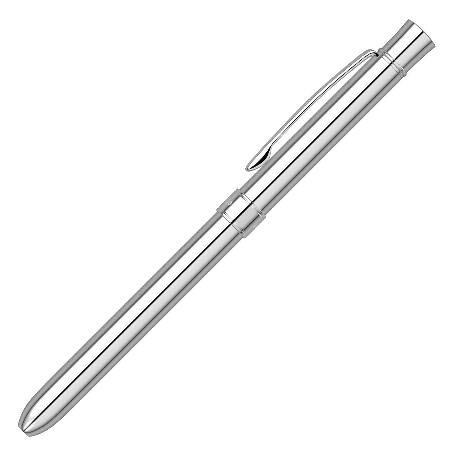 Scrikss Trio 93 Chrome Multi Pen | Penna 3 in 1 | Penna a sfera e matita mina 0,5 mm | finiture cromate | Meccanismo girevole a 360 gradi